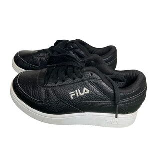 Fila Black and White A-low Basketball Kids Shoes Size 13
